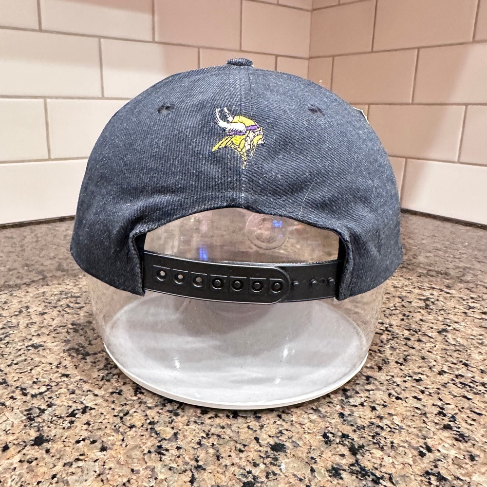 Vtg Minnesota Vikings Annco Hat Snapback Gray New Deadstock